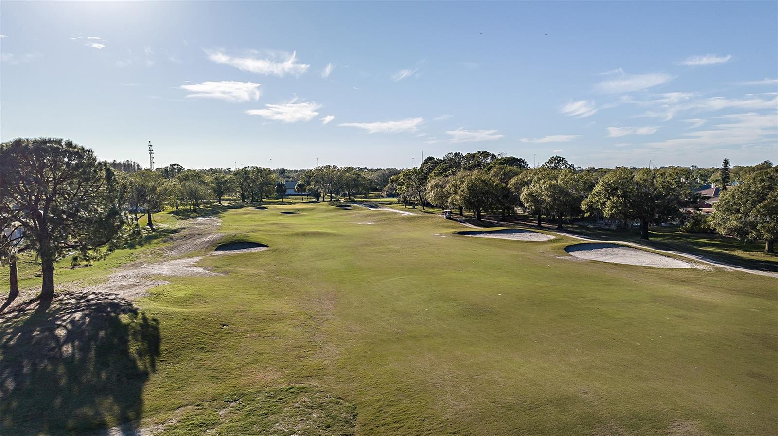 Aerial Golf Course View