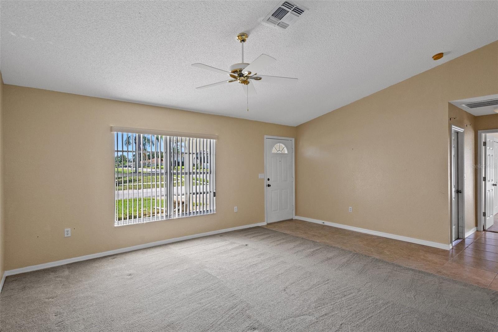 Living room to front door