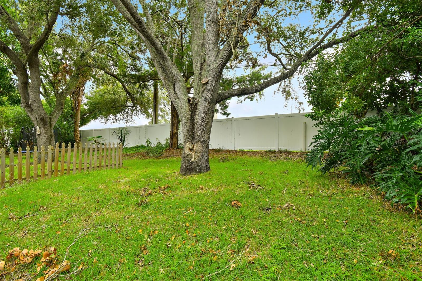 back yard of subject home