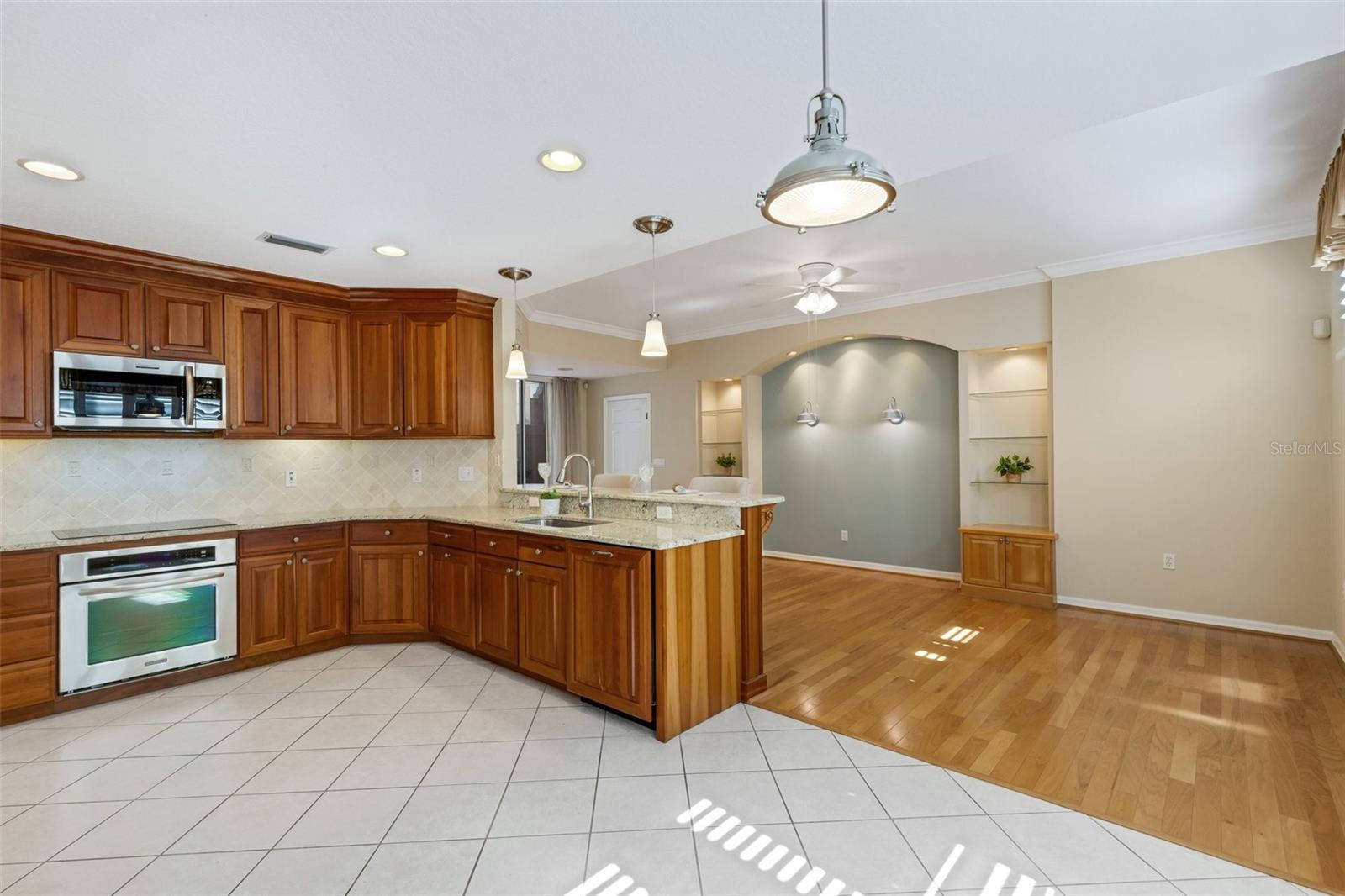 Granite counters and stainless appliances!