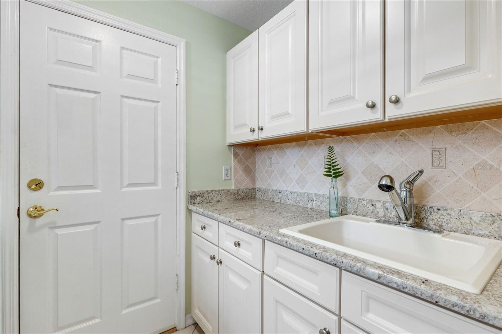 Great cabinet space in the inside laundry room!