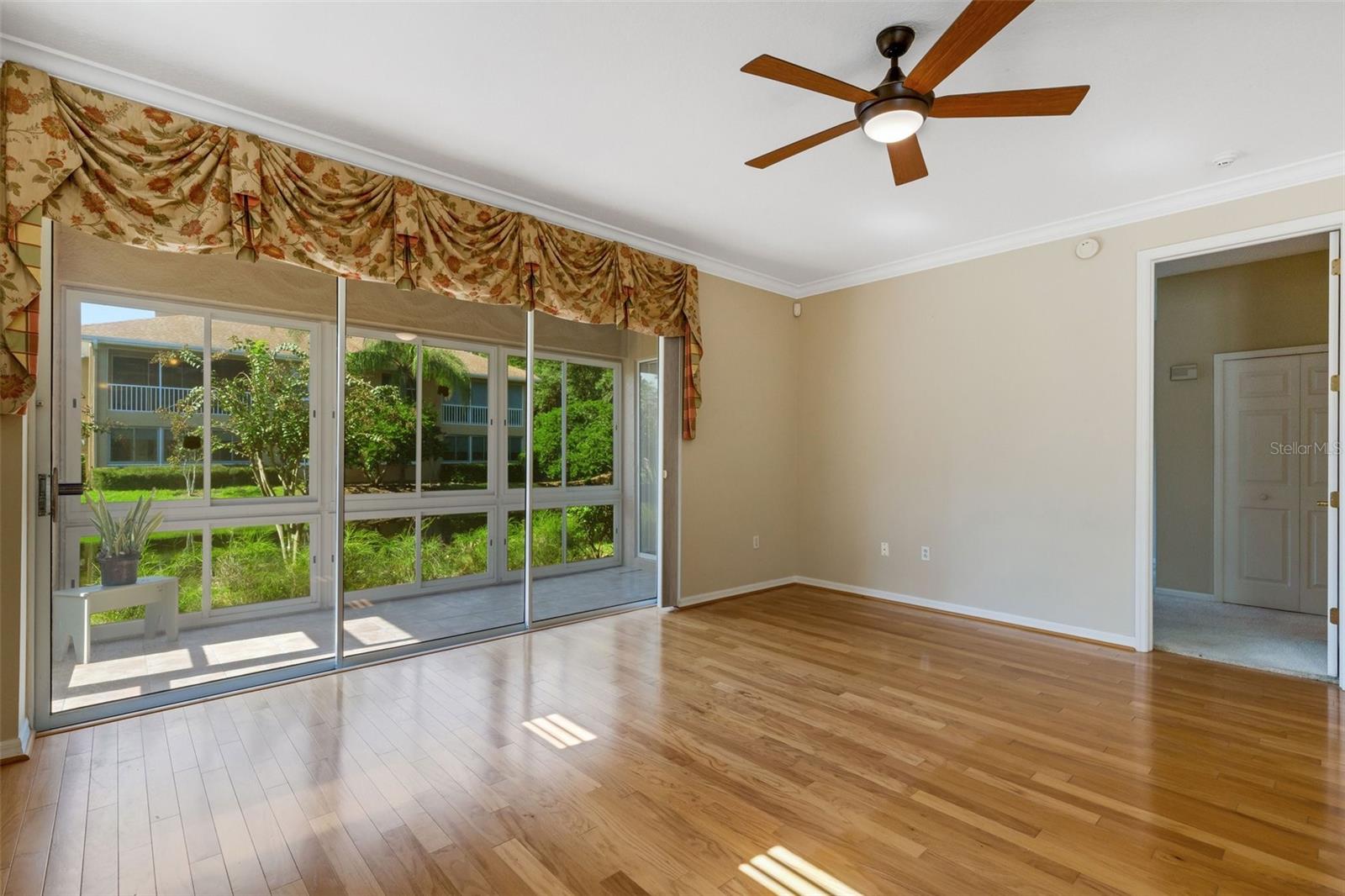 Primary bedroom is off the living room!