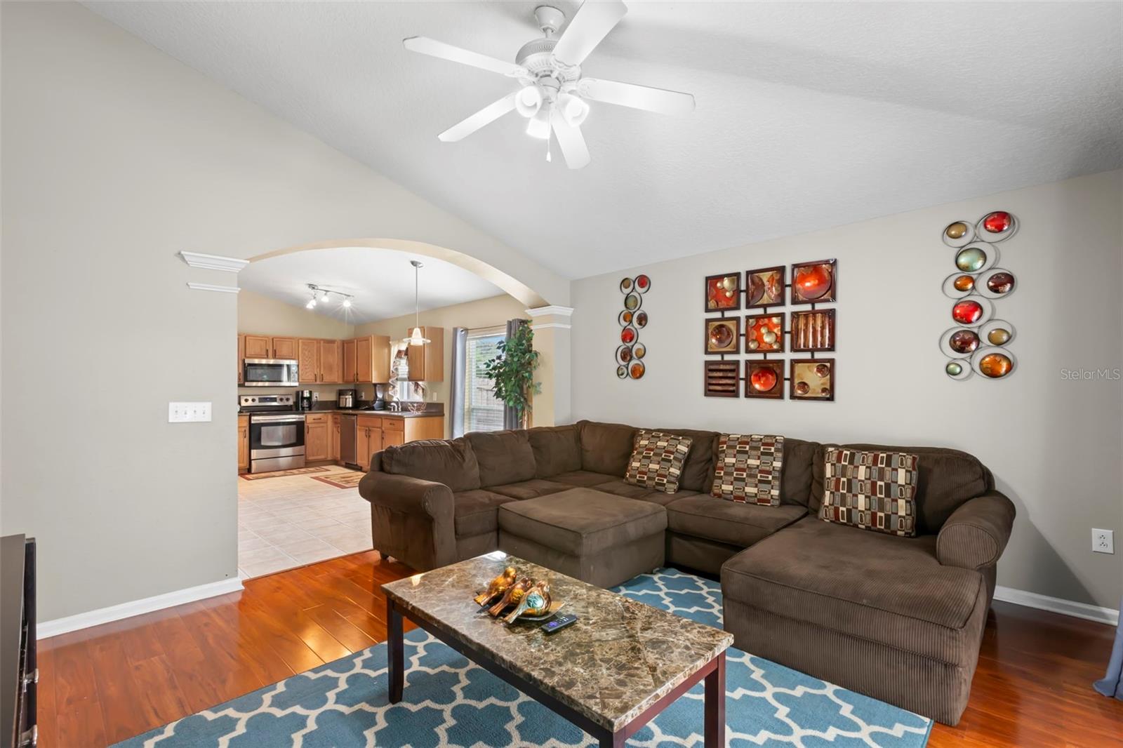 Family Room and Kitchen