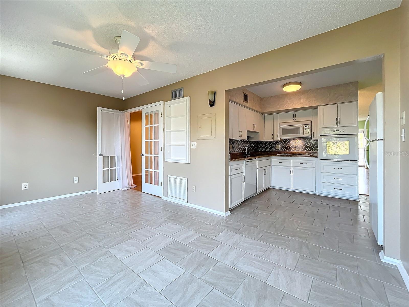 Family Room - Kitchen - Primary Bedroom