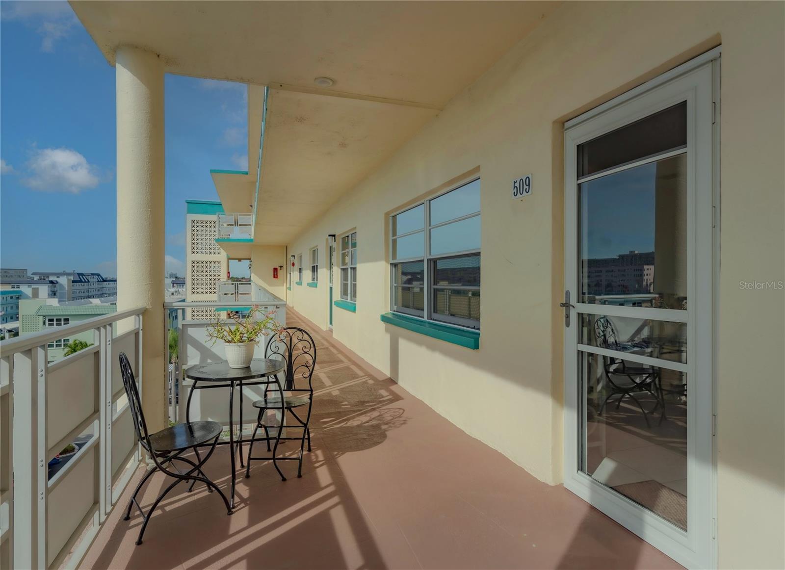 A sunny front balcony!