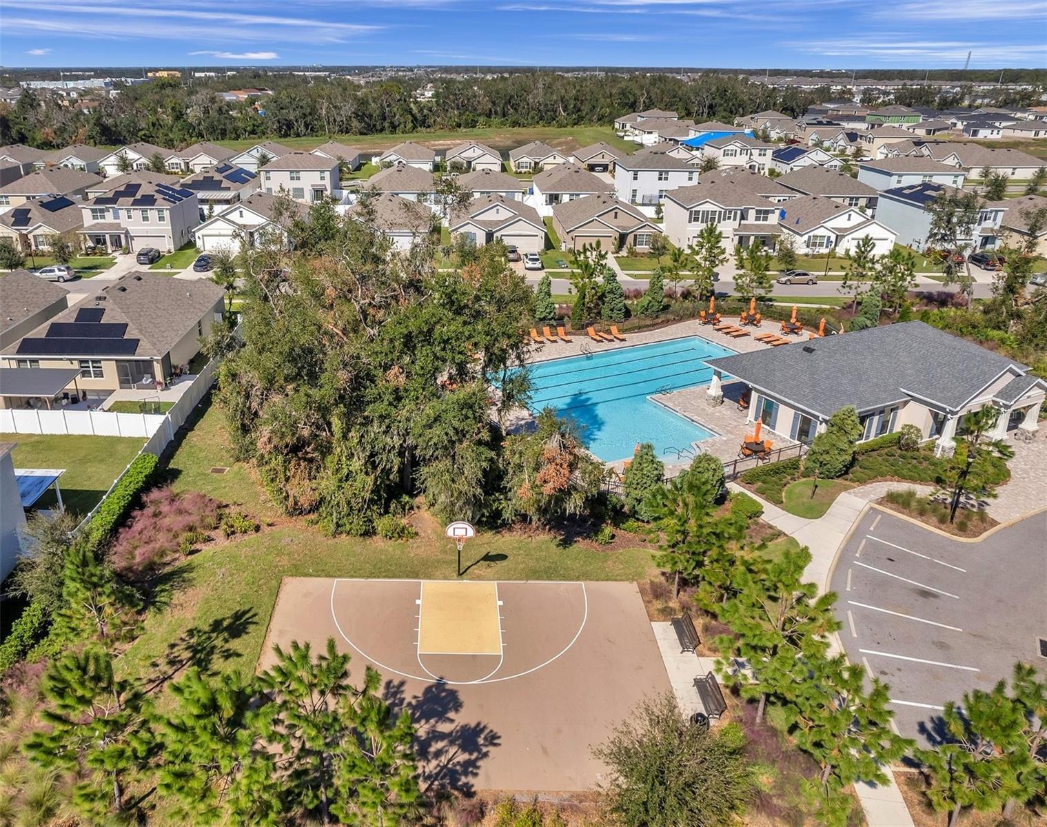 Community Pool and Half Basketball Court