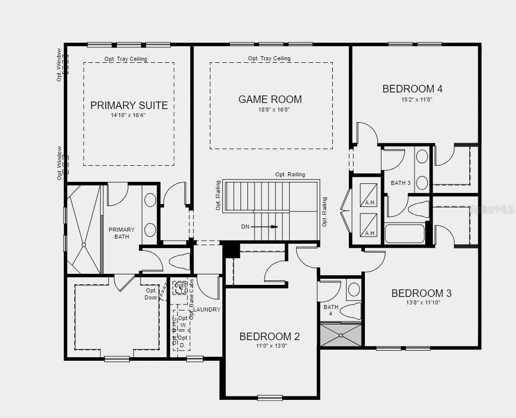 Structural options added include: tray ceilings, pocket sliding glass door to extended covered lanai, study.