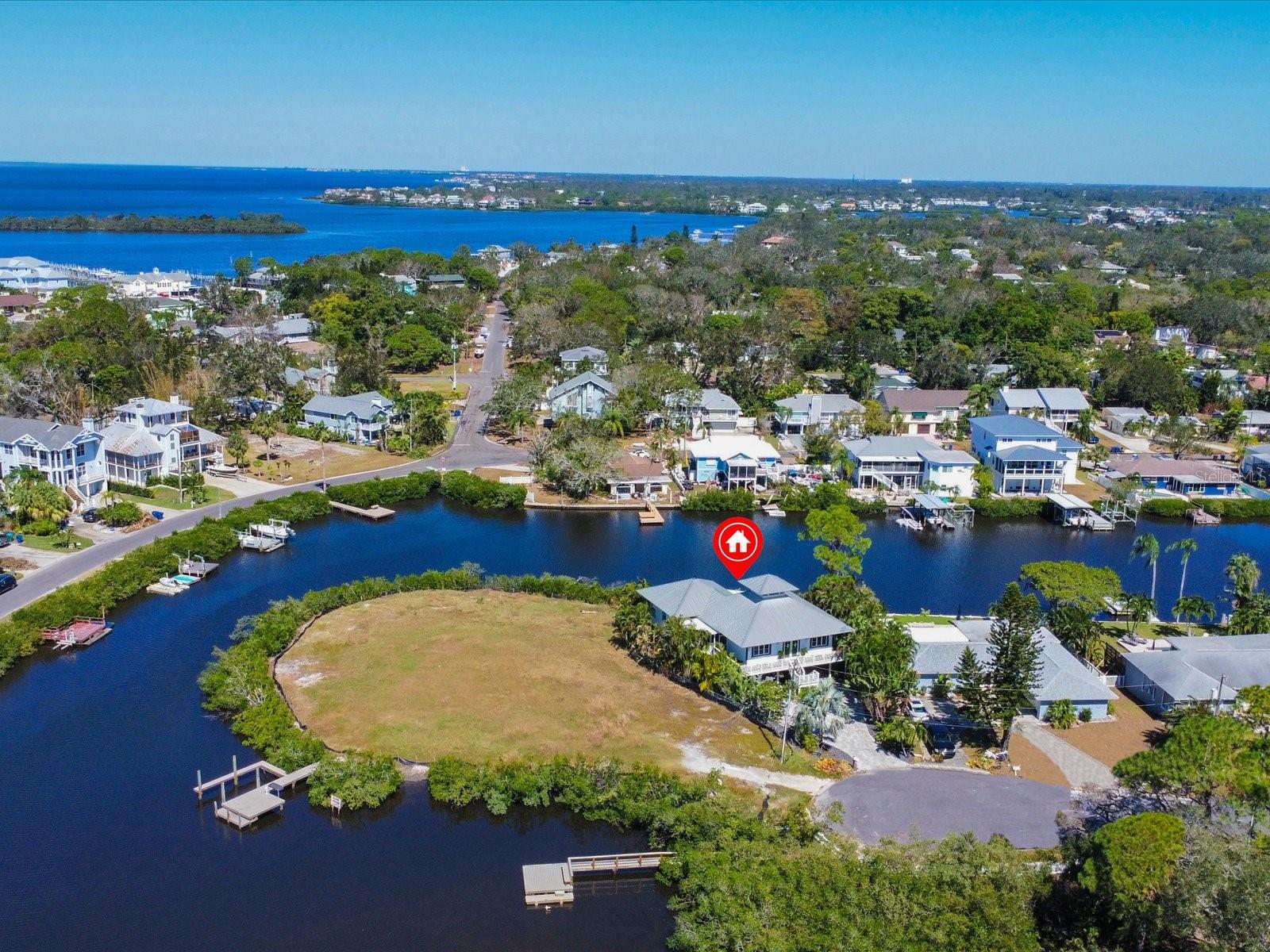 AERIAL VIEW OF HOME