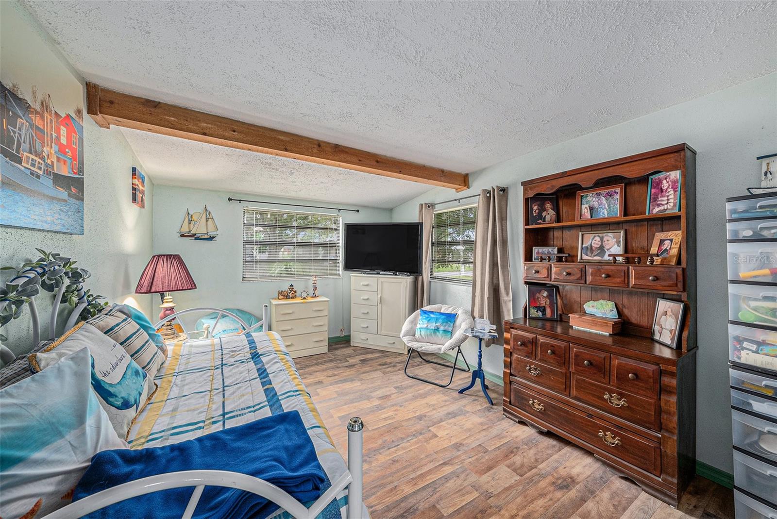 2nd Bedroom with luxury vinyl floors 2