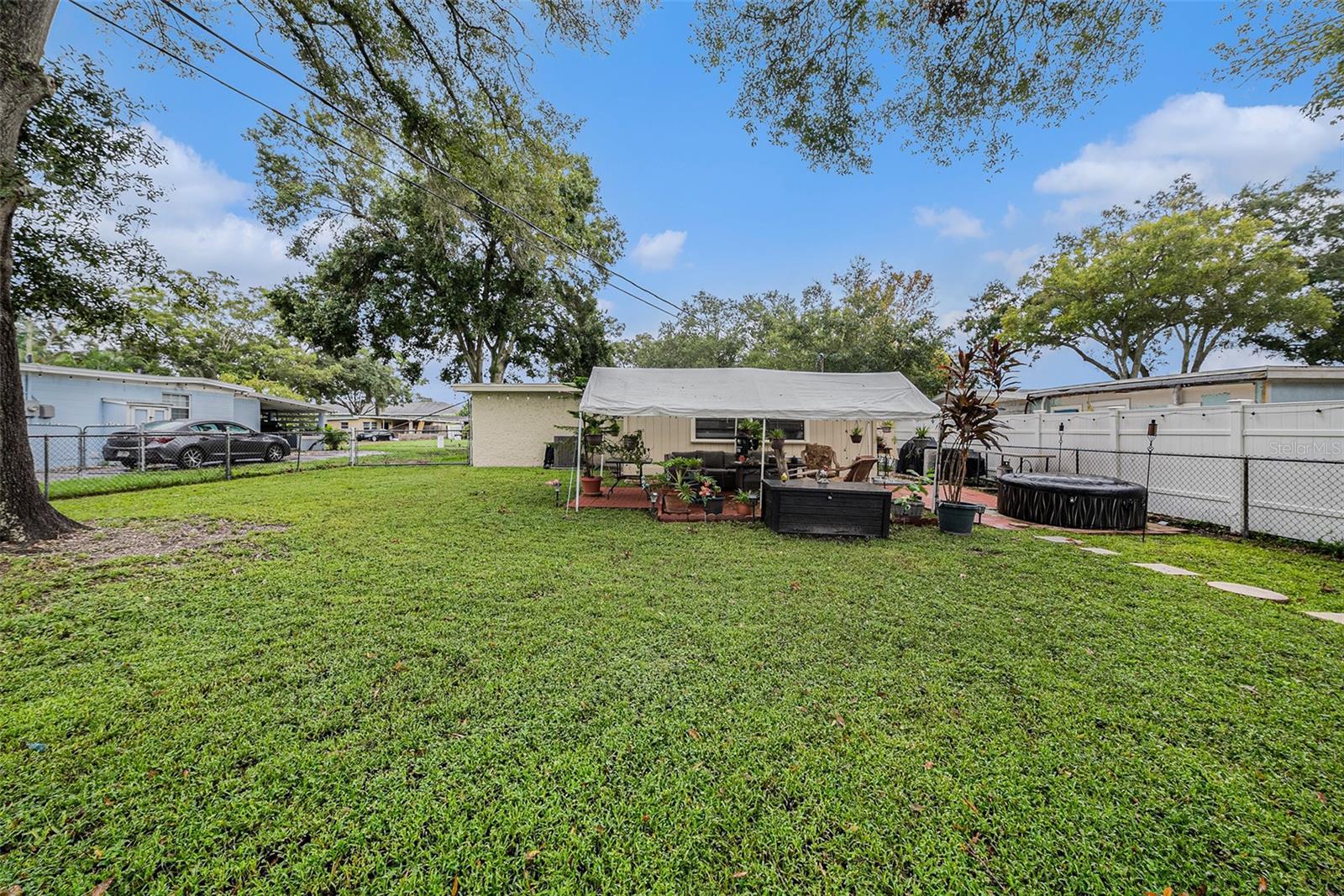 View of backside of house from backyard