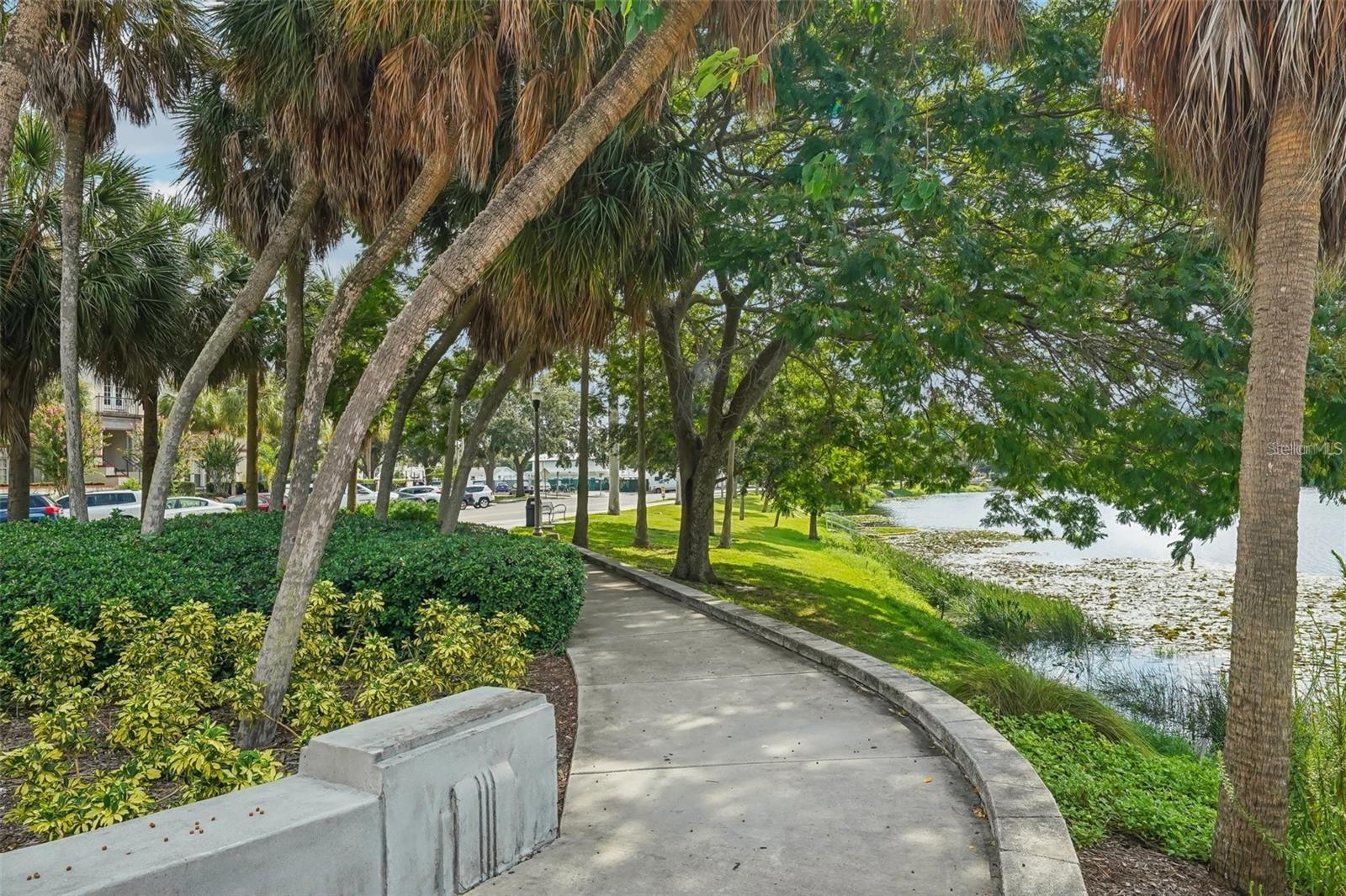 Step outside and enjoy the scenic walking path around Mirror Lake.