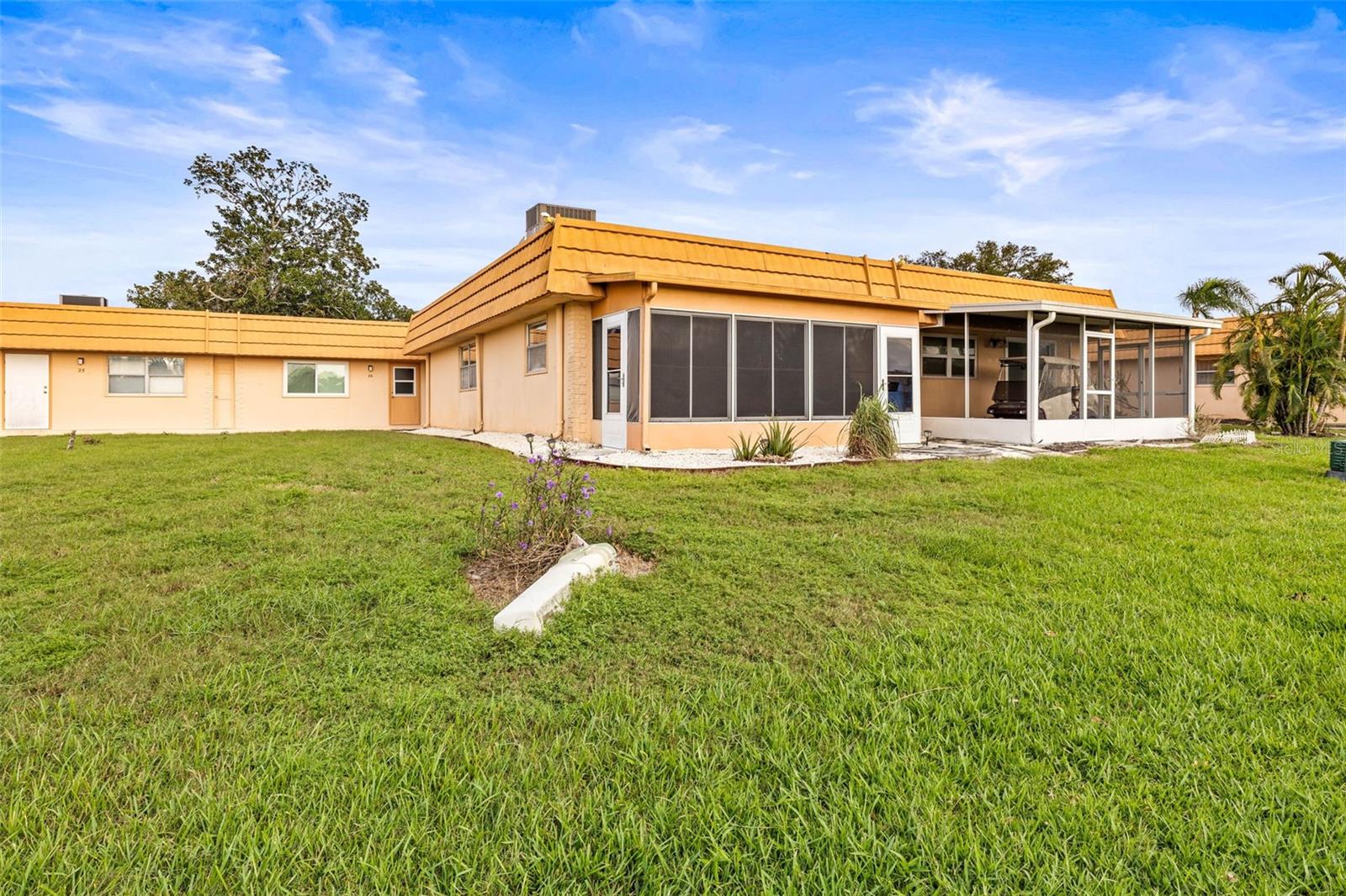 Rear view of home