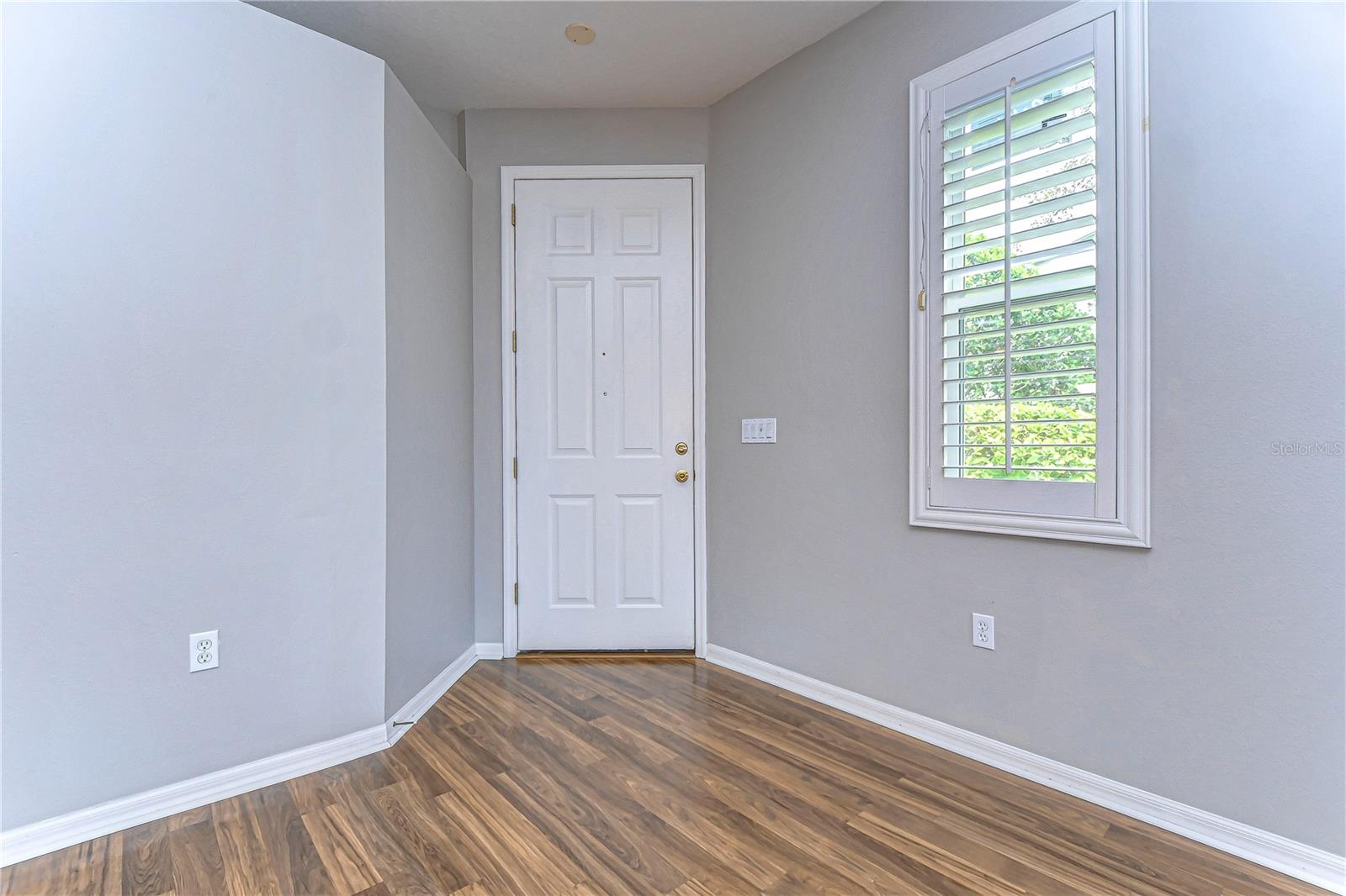 Living room and entryway