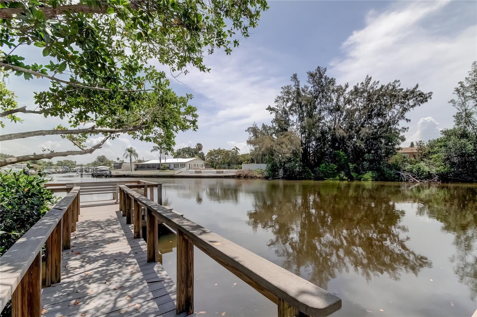 Dock located at the back of the property.