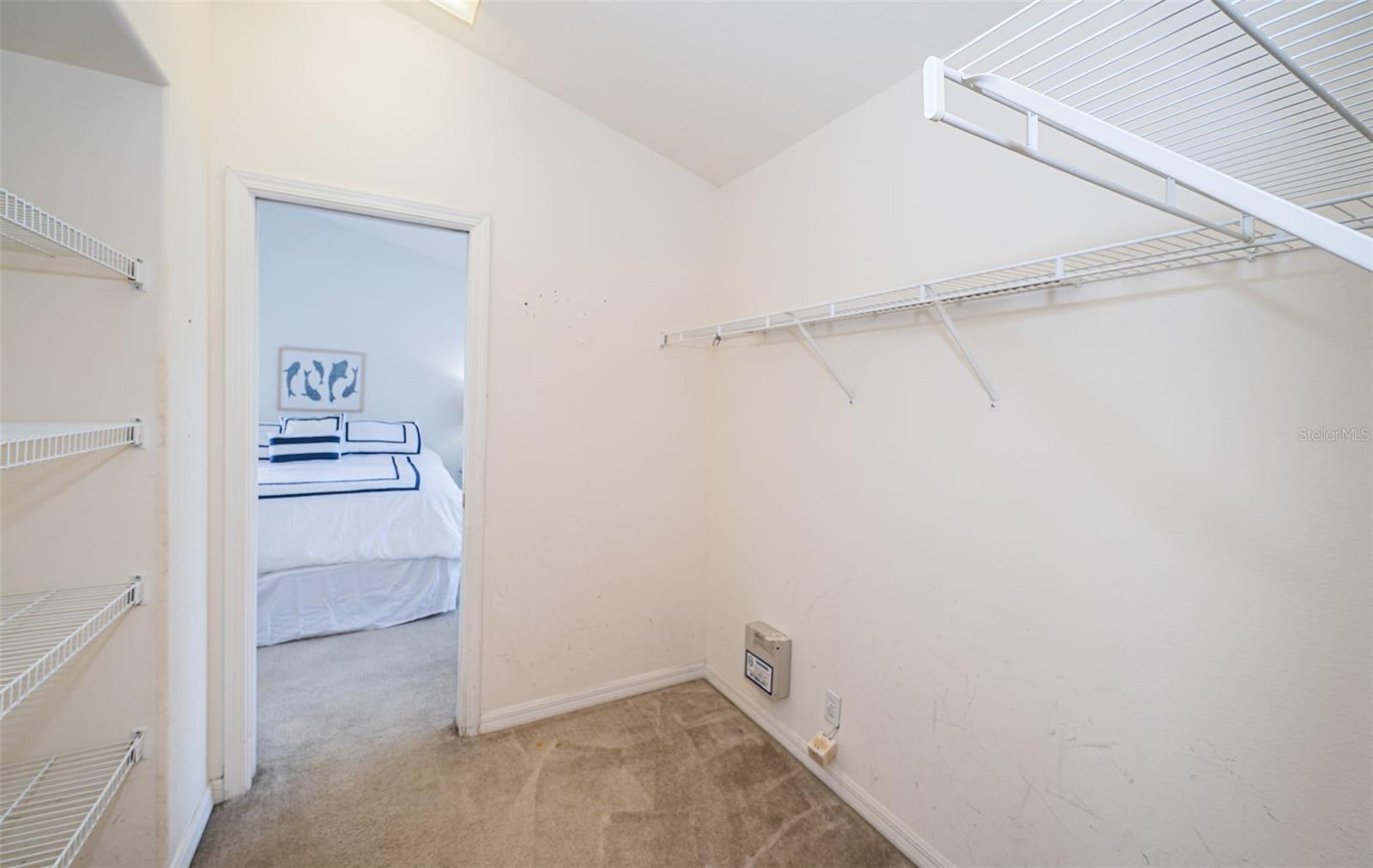 Master bedroom closet w/ passthrough to Bath