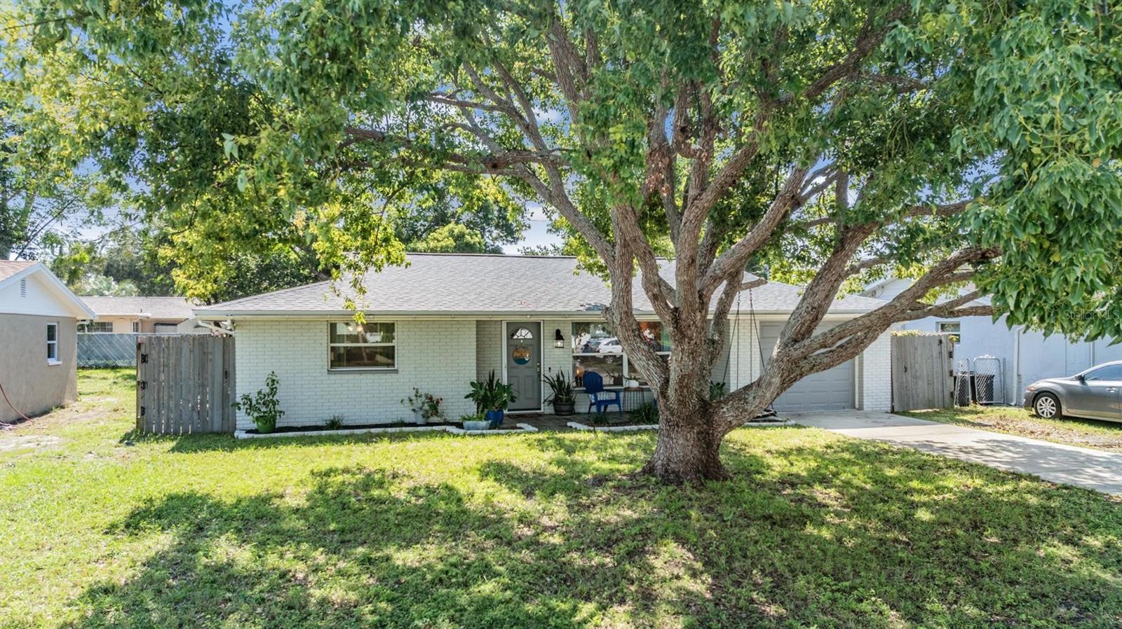 Mature trees and landscaping