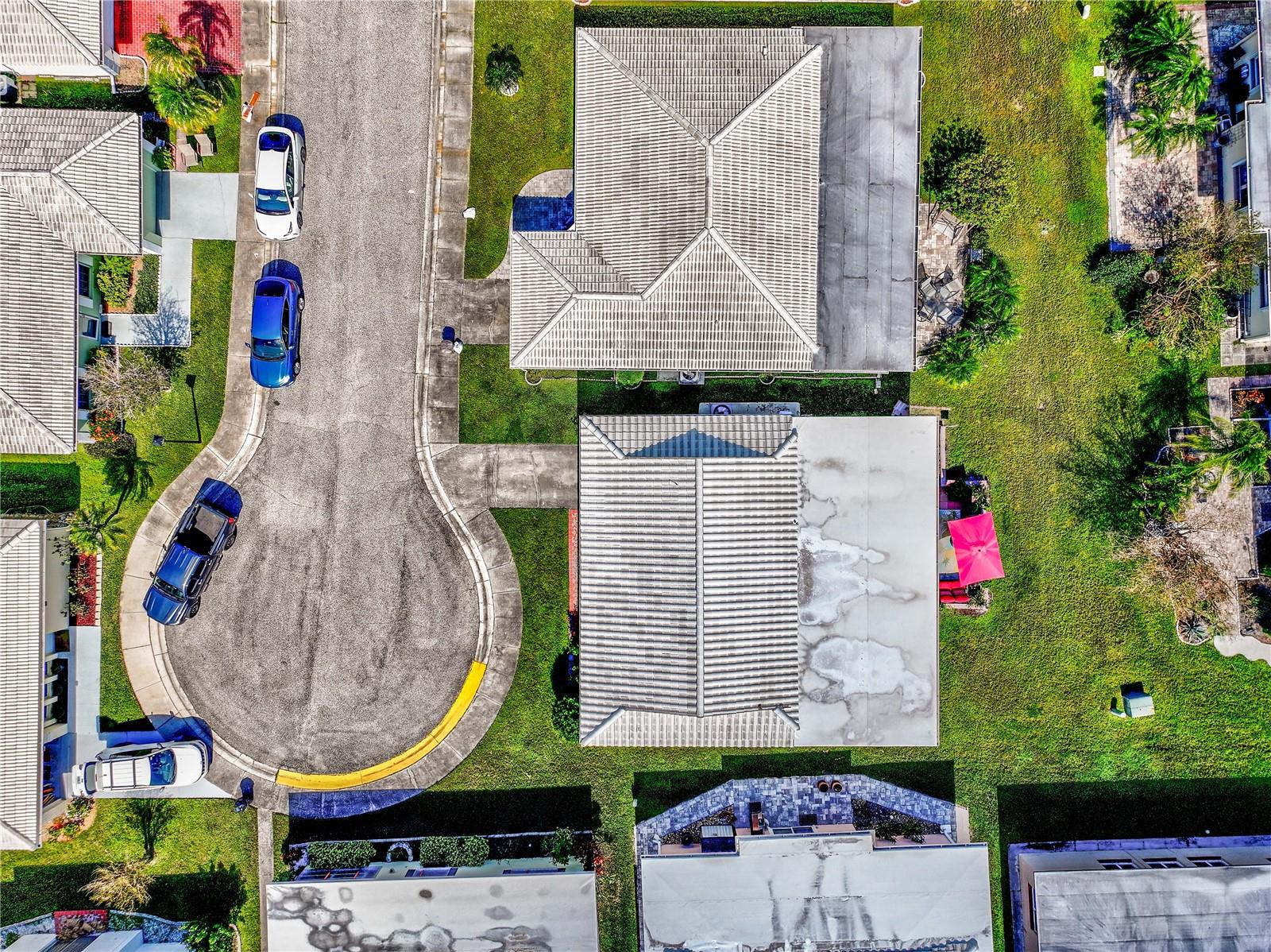 AERIAL VIEW OF HOME