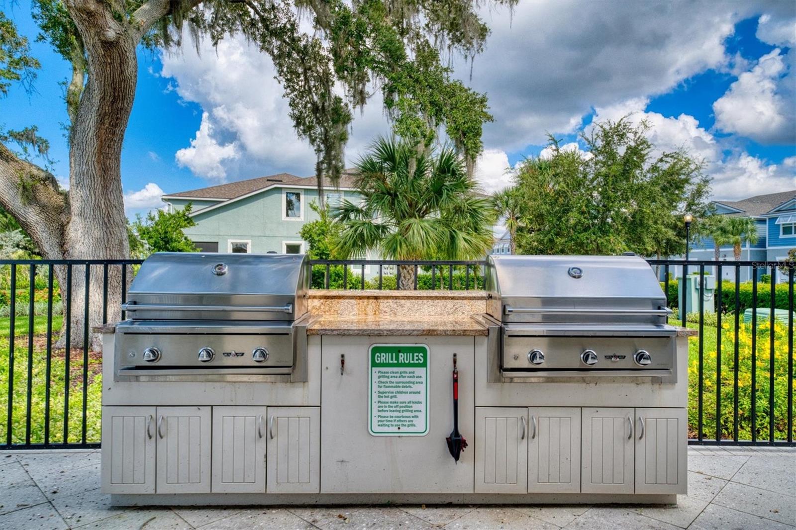 The BBQ Area at the community pool