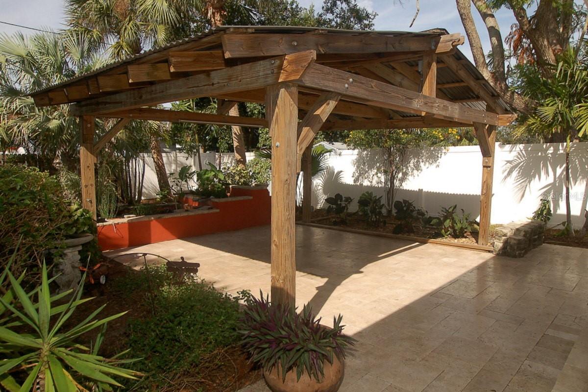 Travertine Patio