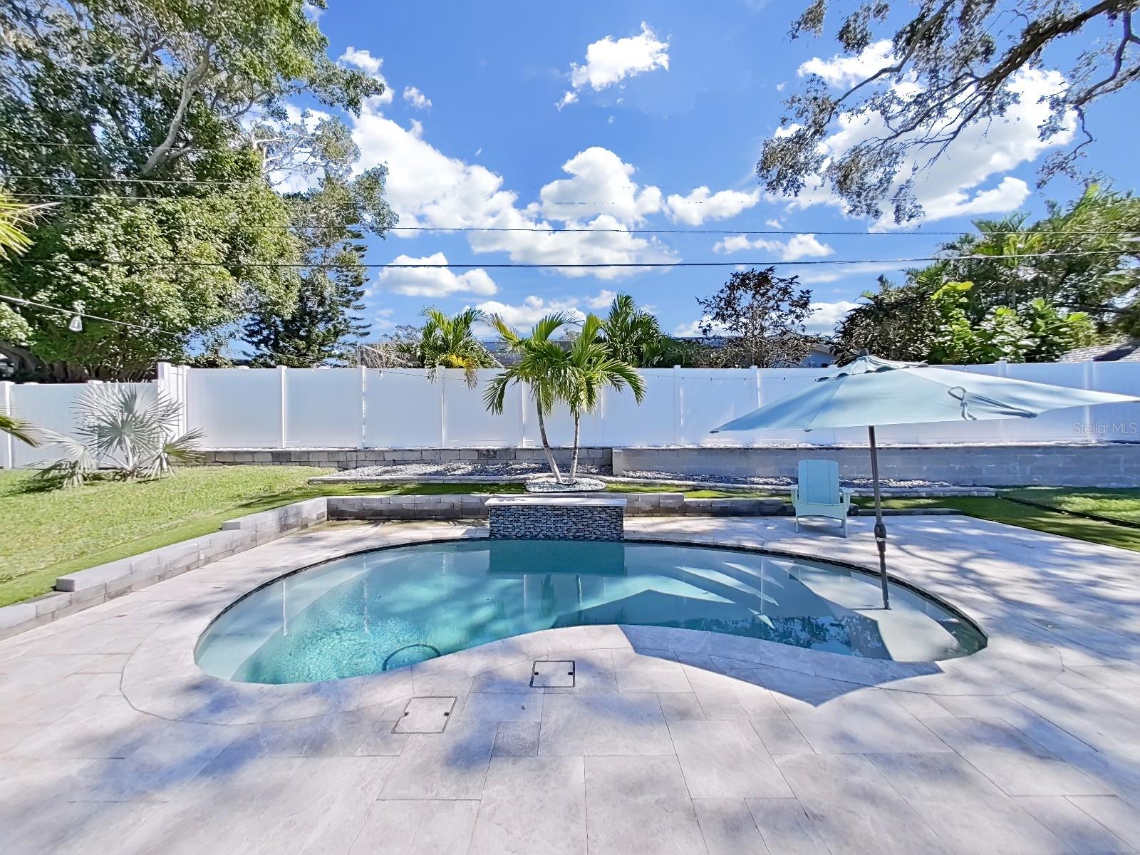 Heated and/or chilled Saltwater pool with waterfall!