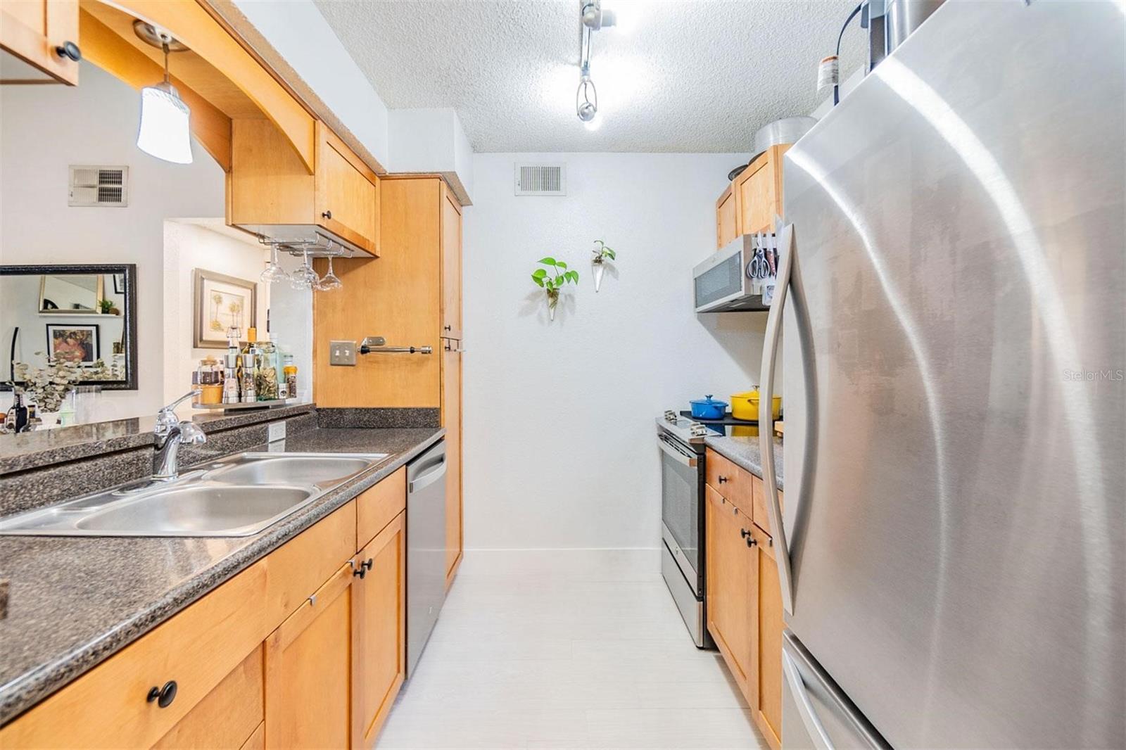 Kitchen with stainless appliances