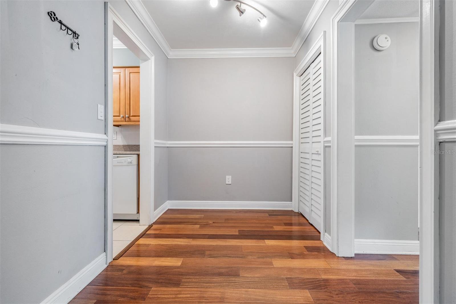 Big double door closet off of your dining room