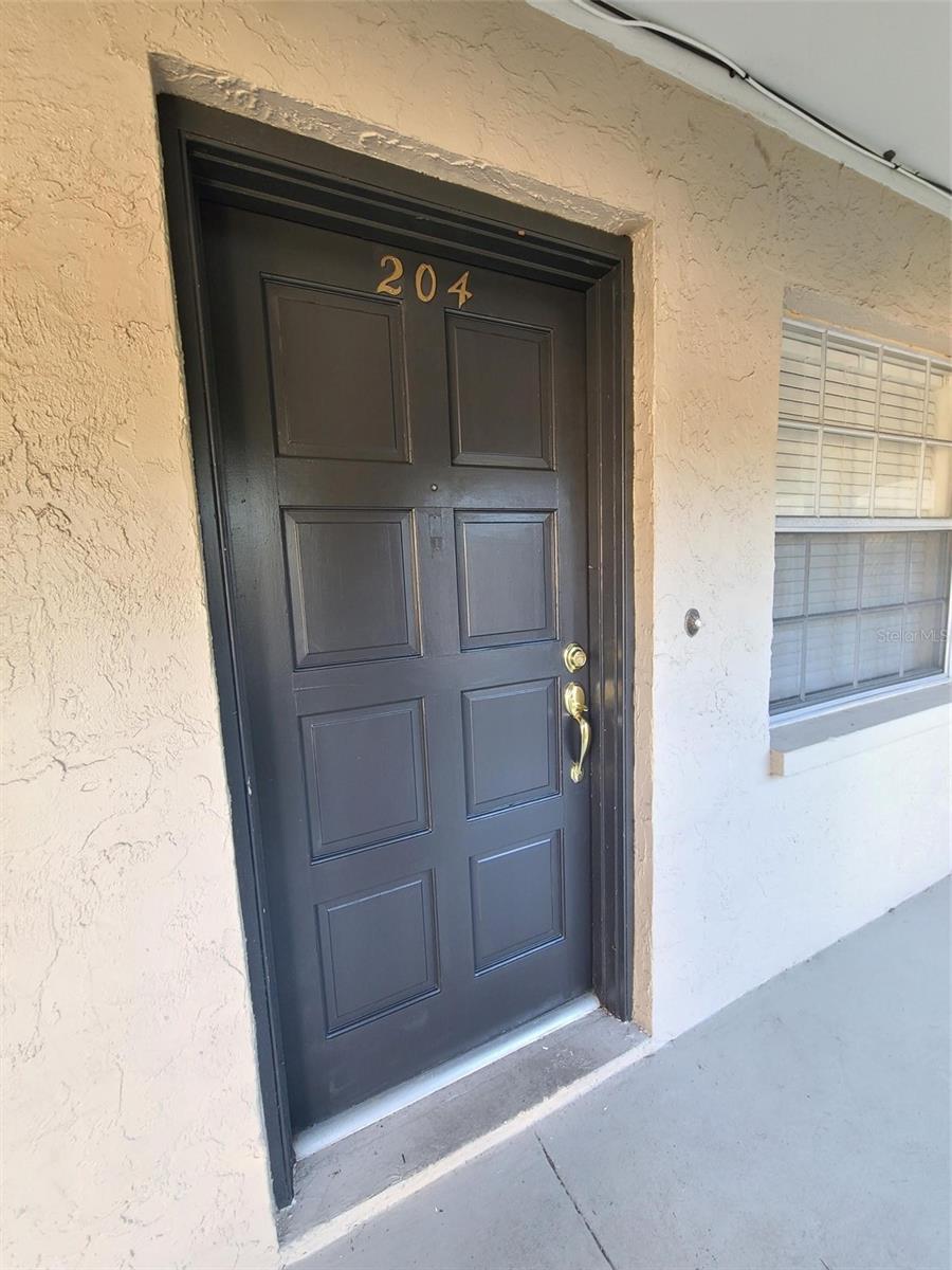 Your freshly painted front door!  WELCOME!