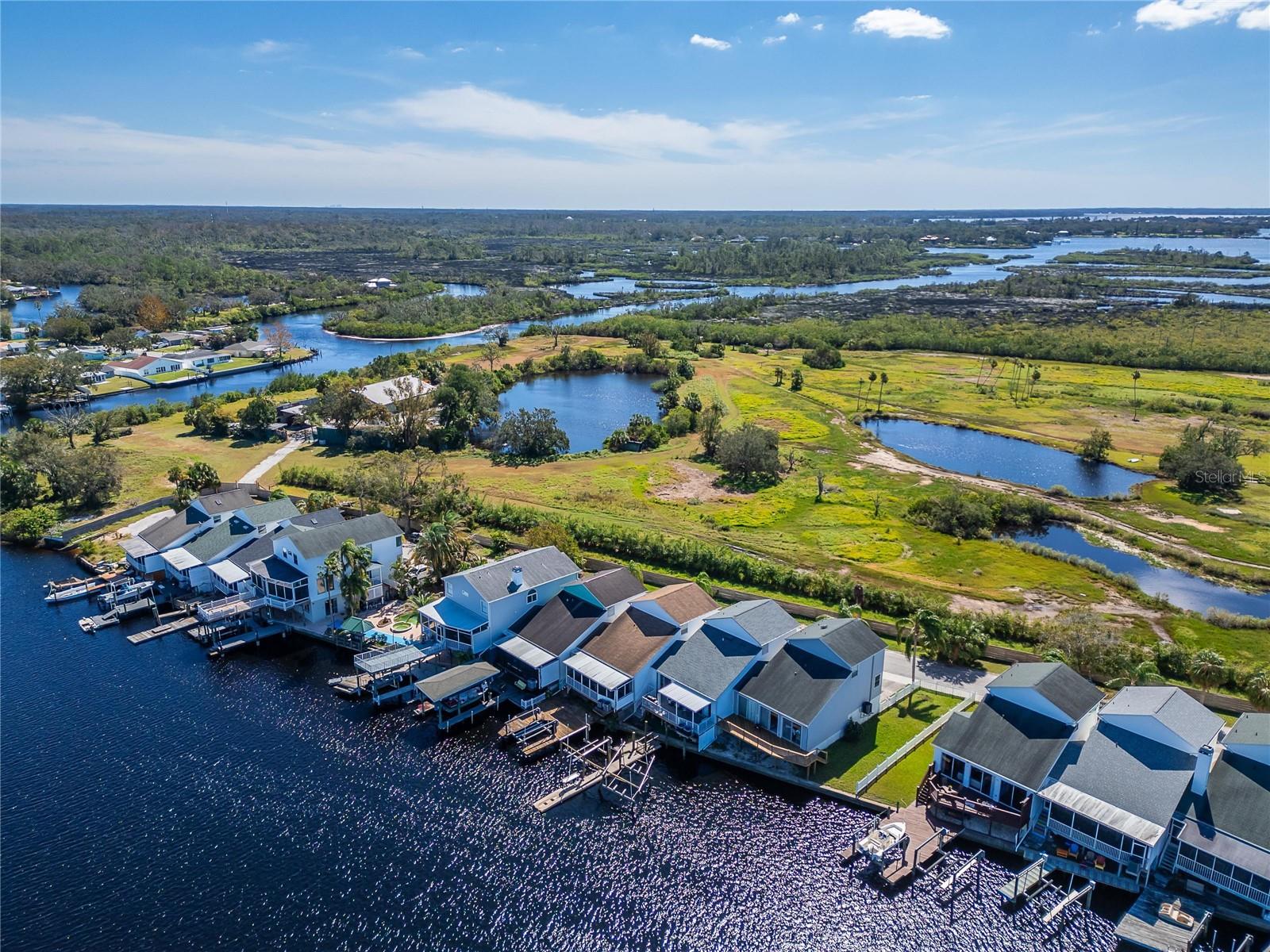 Drone view Anclote River