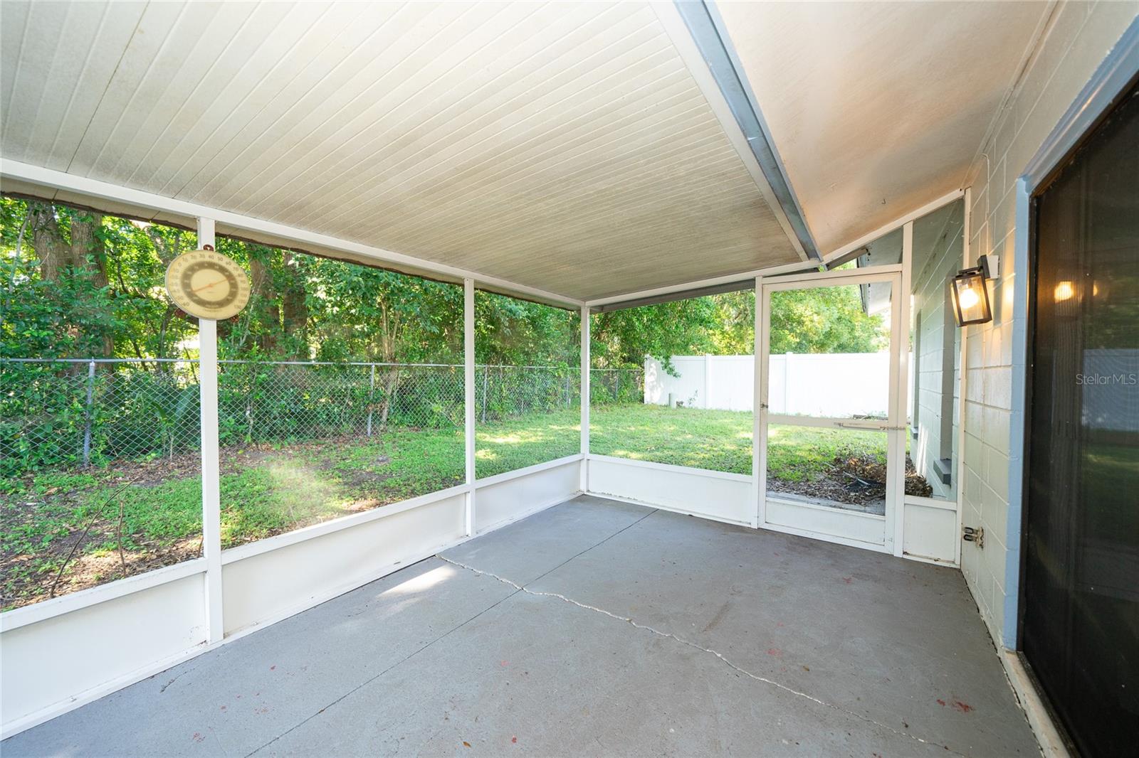 Screened Porch at the back of the home