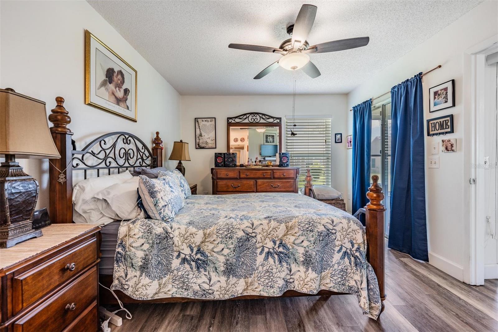 Primary bedroom with slider to Lanai