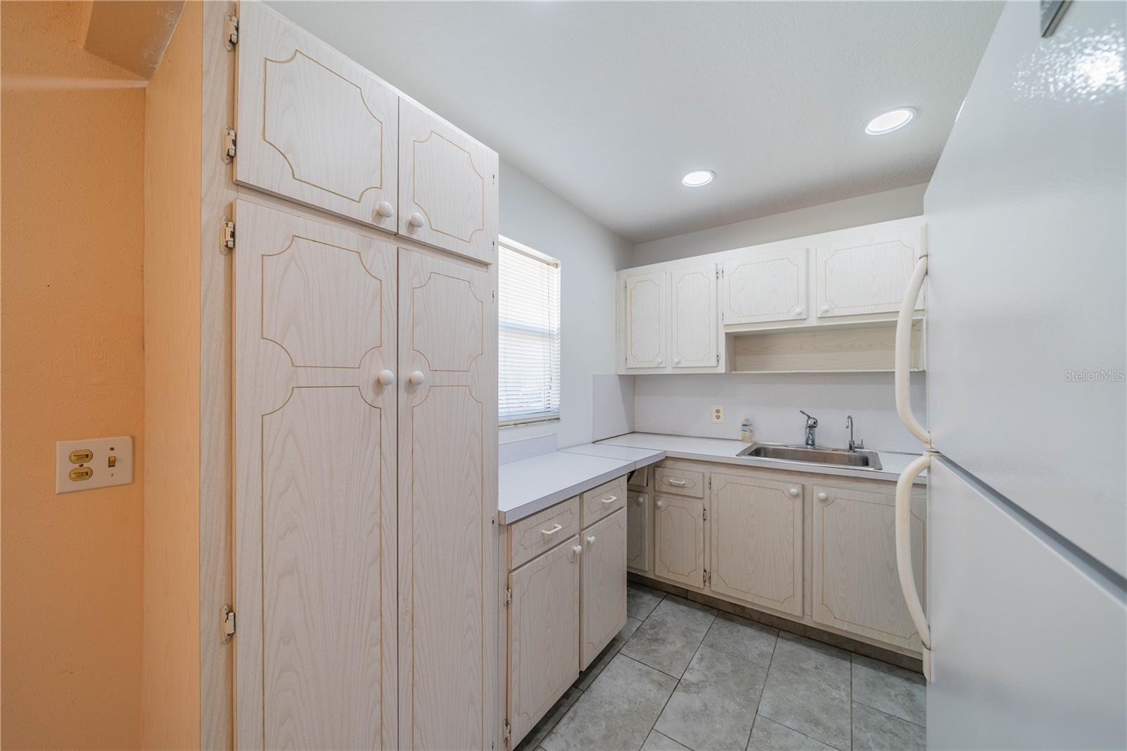 Into the kitchen past the pantry