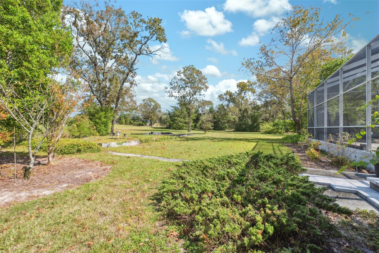 Private views of back property.