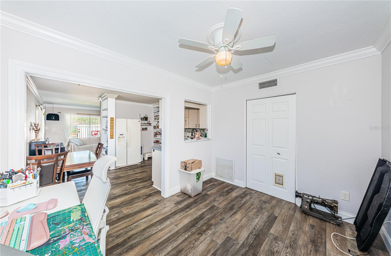 Kitchen and bonus room