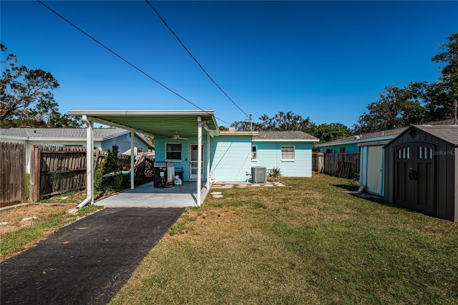 Alley access carport