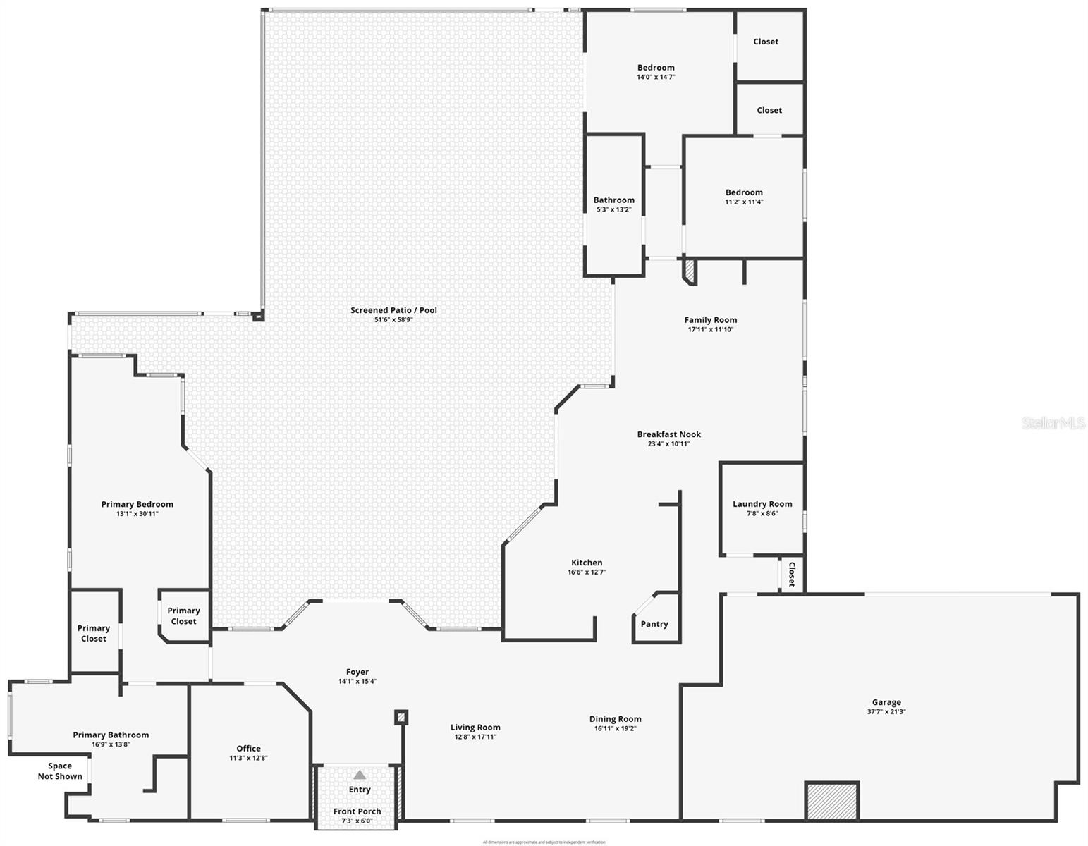 Floor plan with dimensions