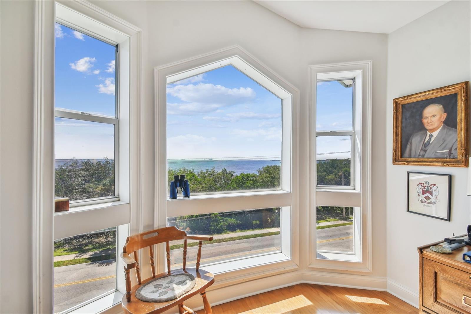 Full view of Hillsborough Bay from the Loft used as an office