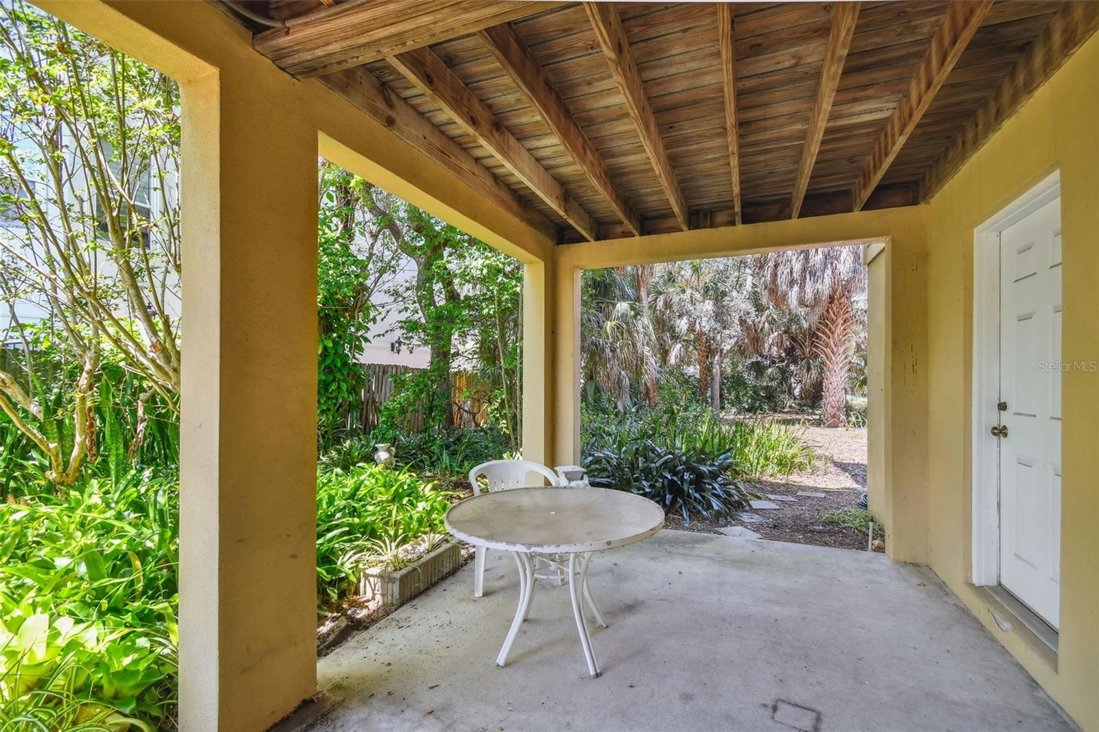 A covered porch off the 1st floor