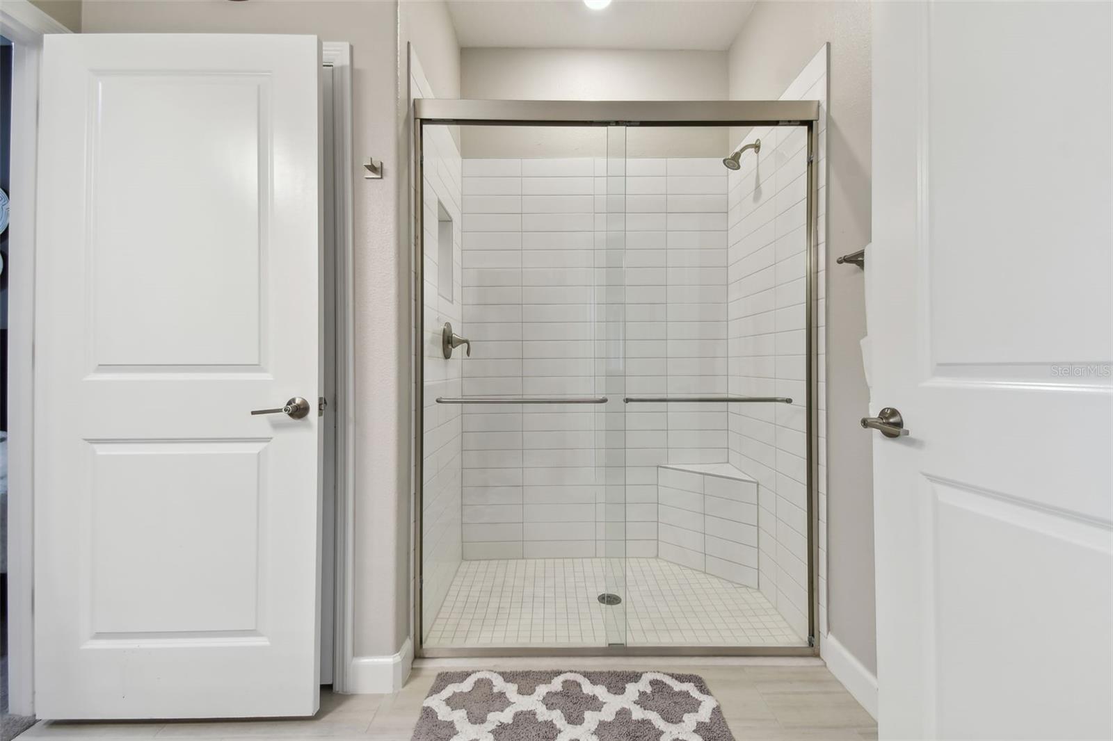 beautiful large primary shower