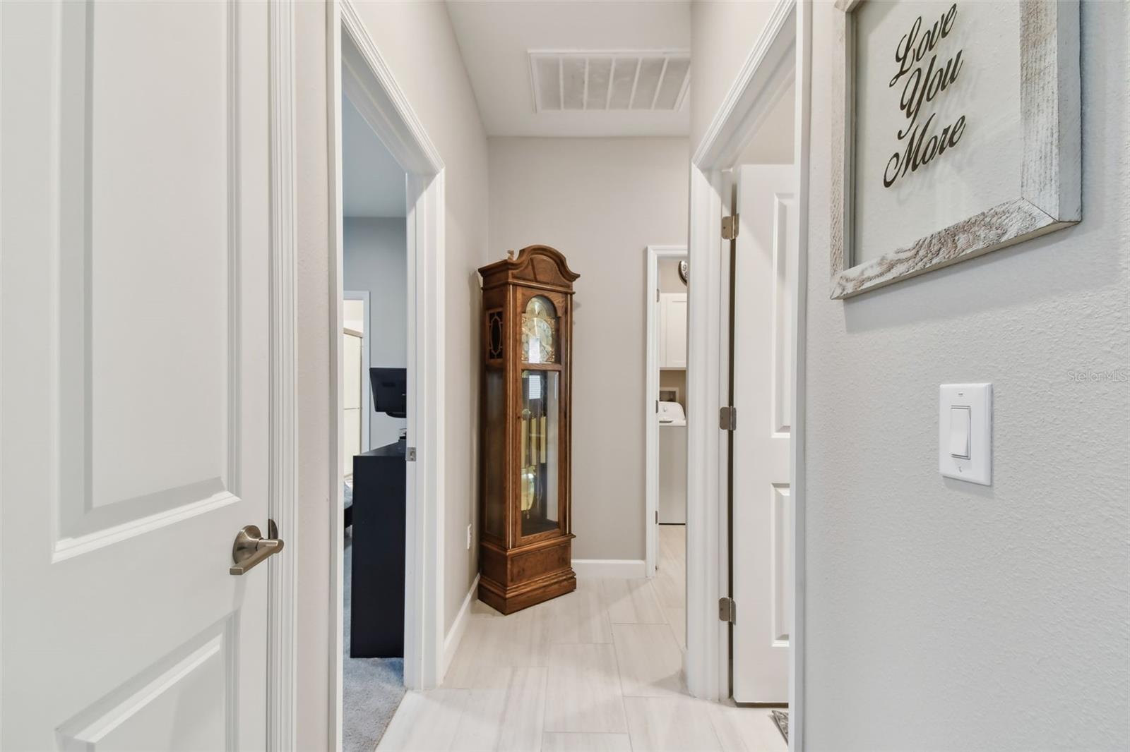 hallway to 2nd and 3rd bedrooms