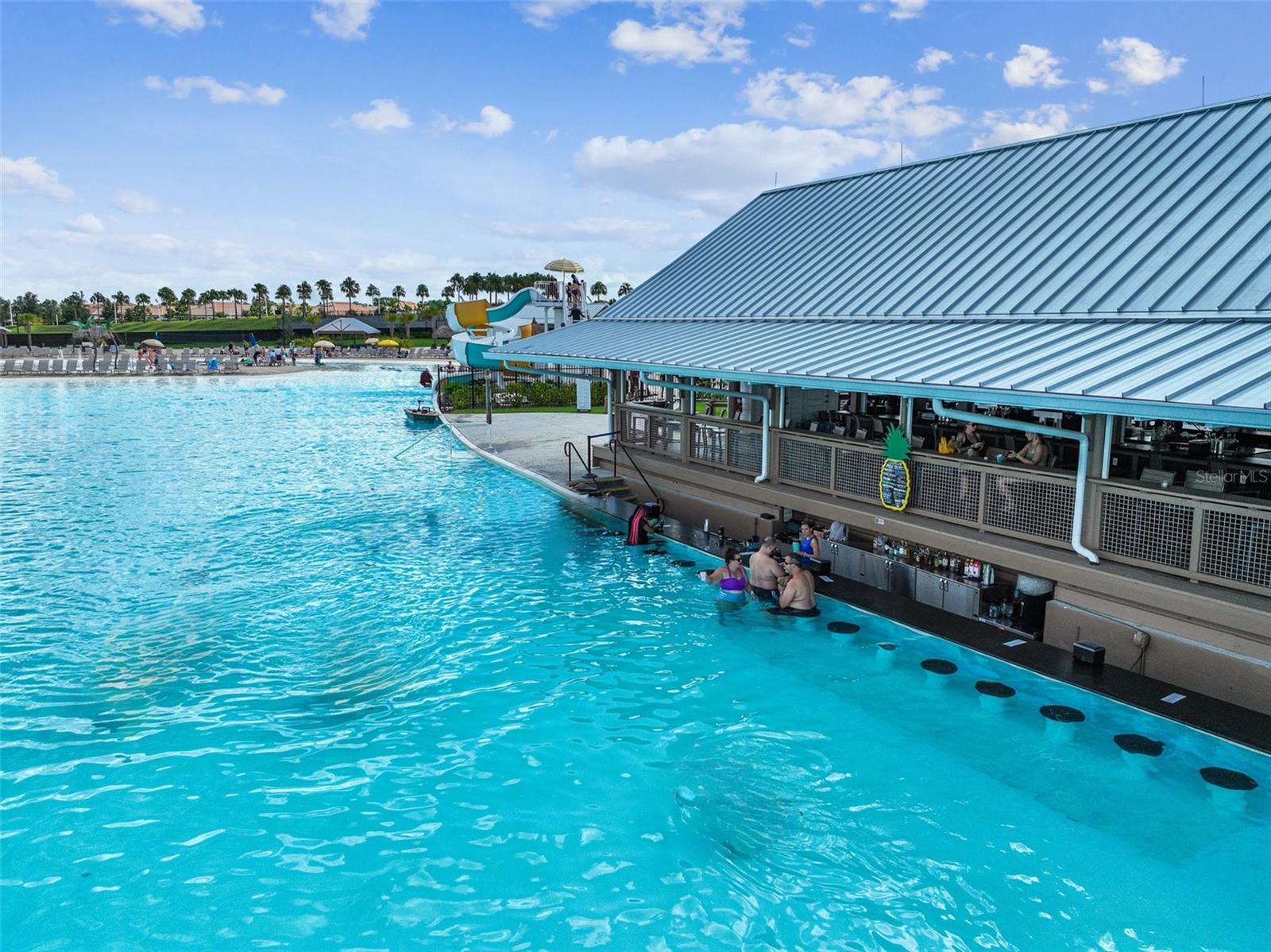 swim up bar looks so inviting