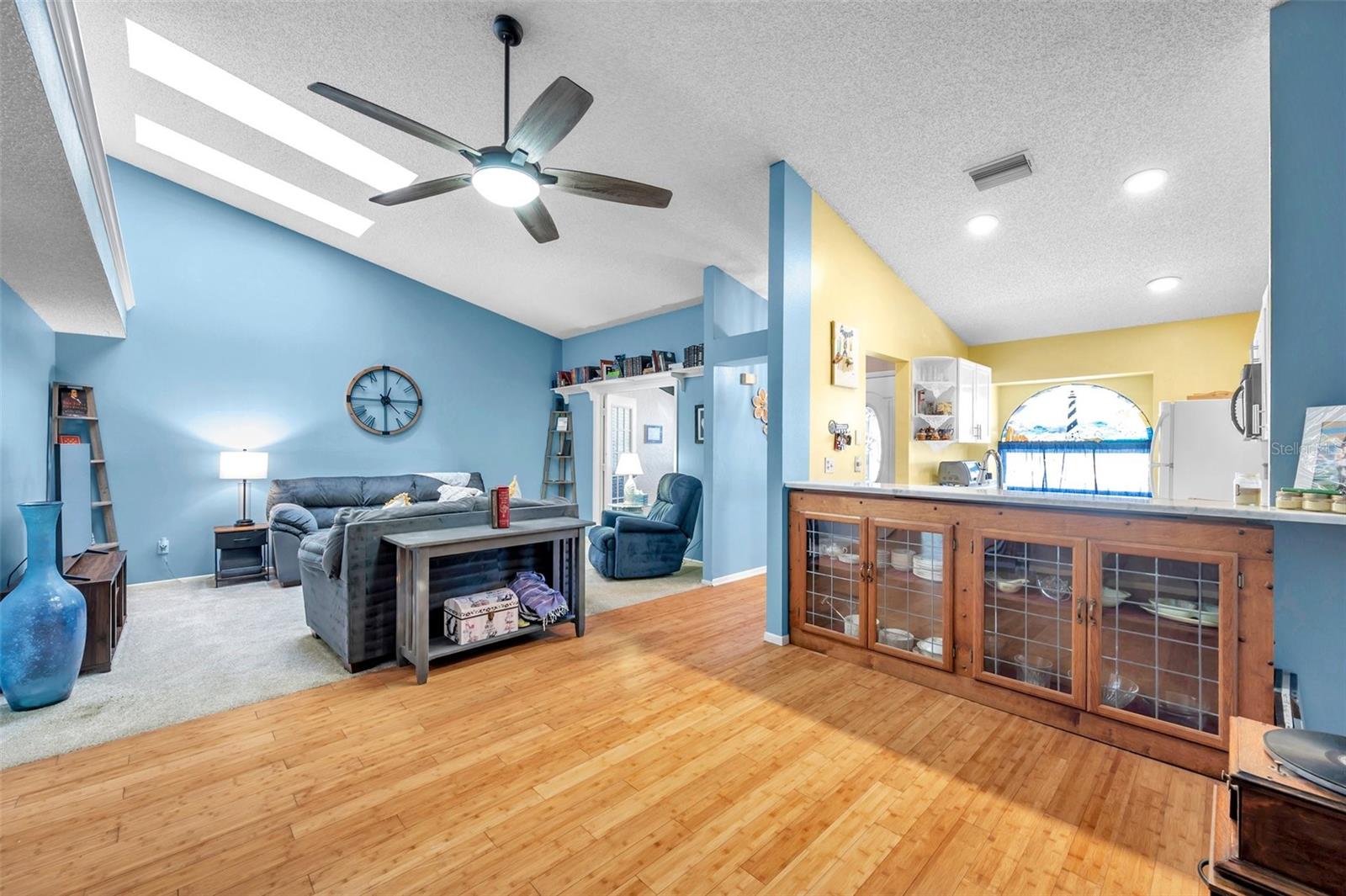 Dining area with pass through to kitchen