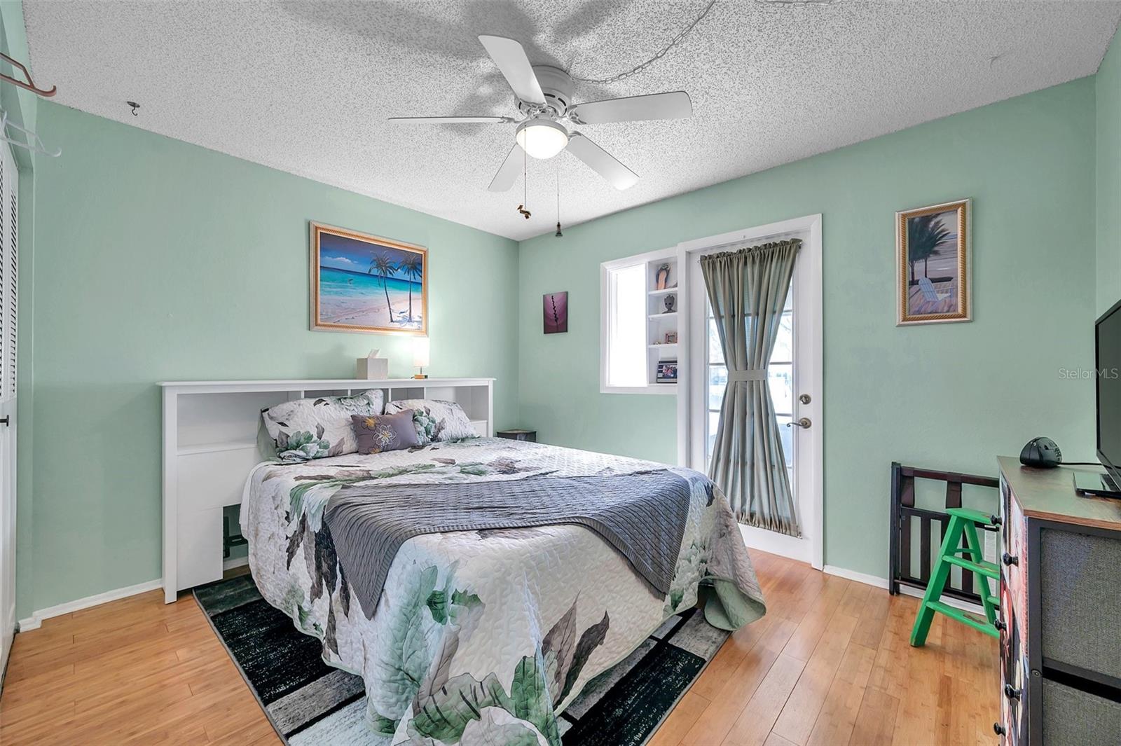 Guest bedroom with large closet