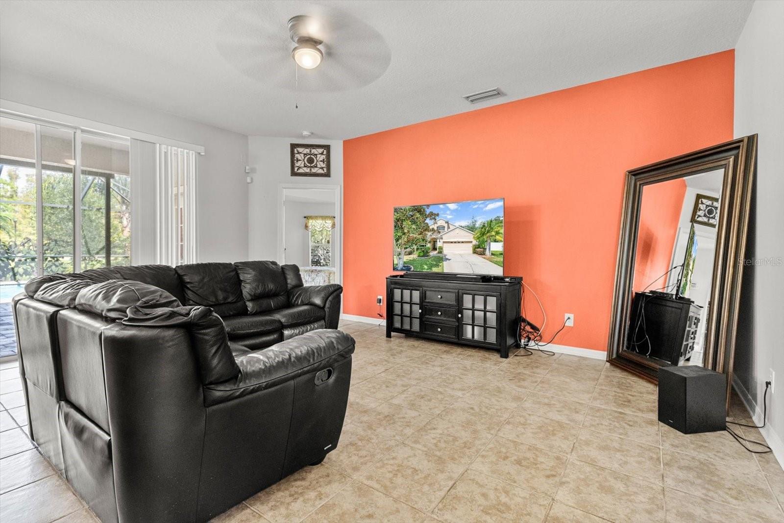 Open Floor Plan Family Room