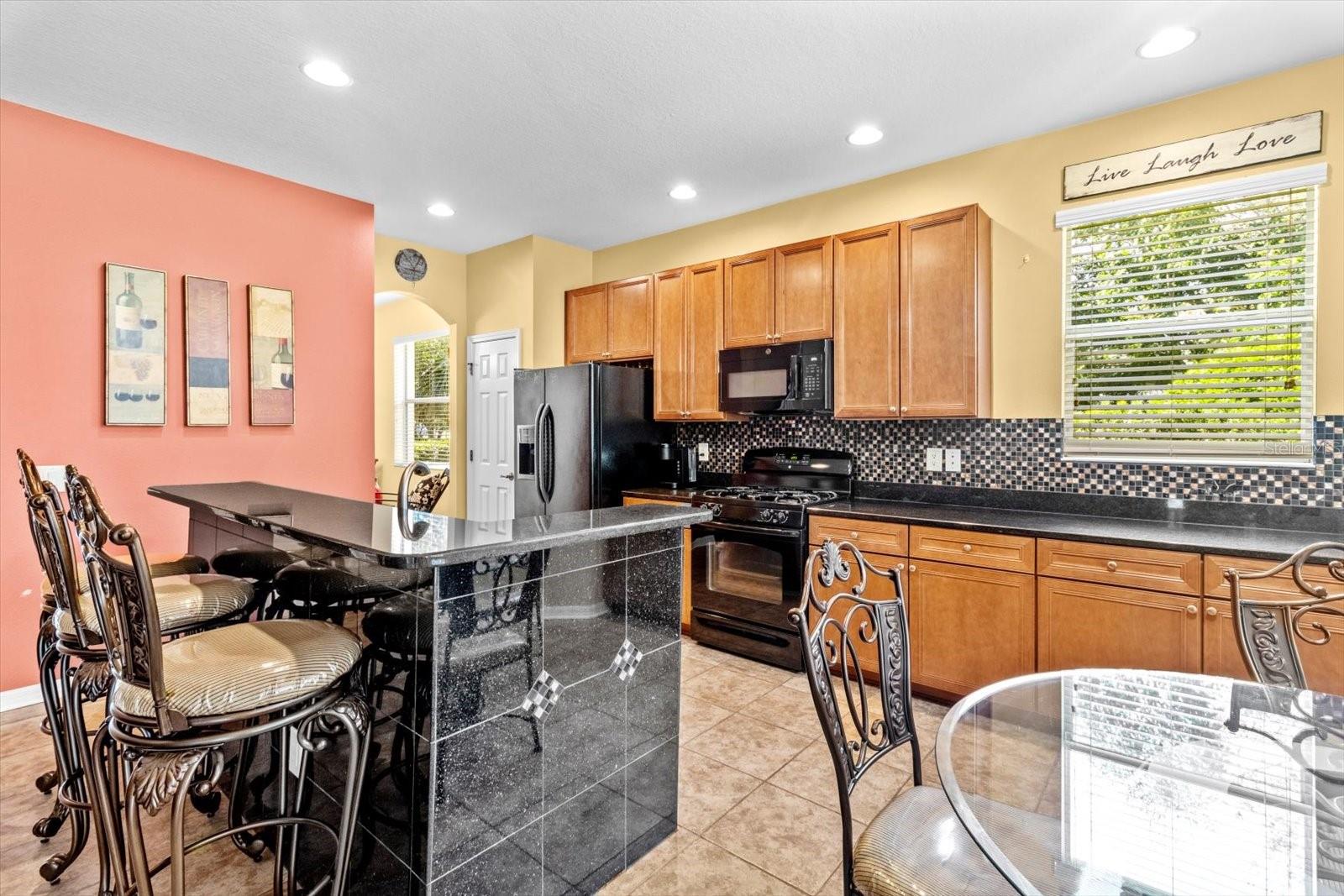 View in to Kitchen from Family Room