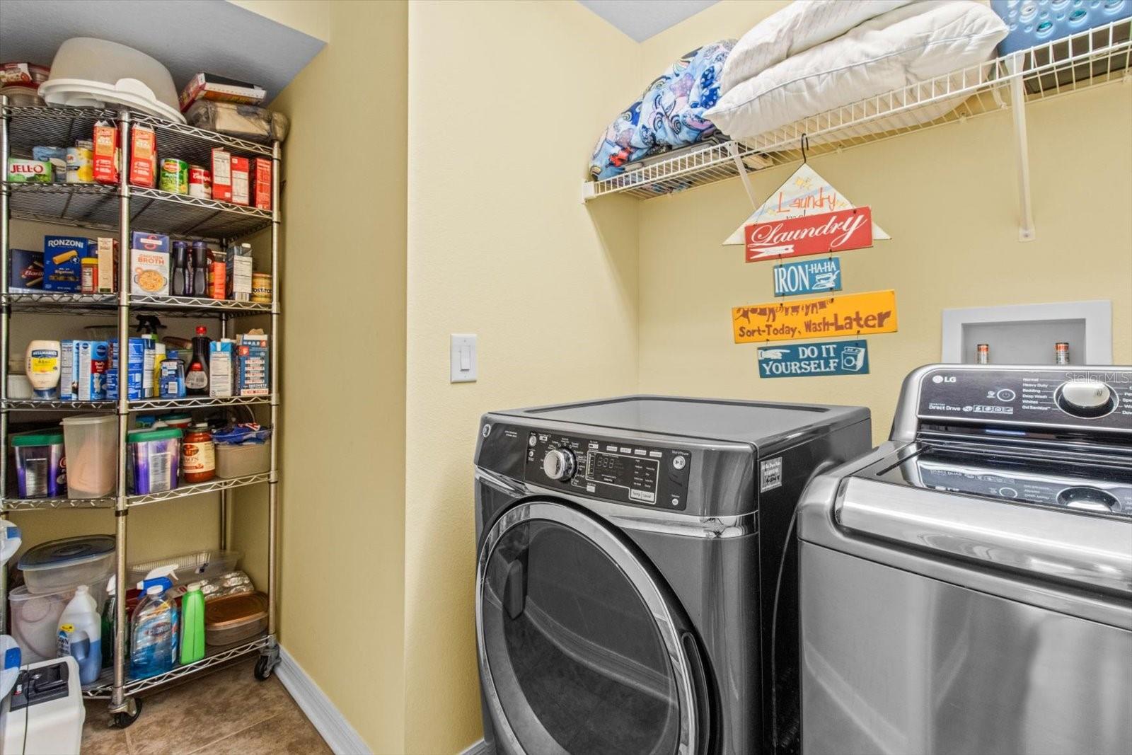 Laundry Room with Extra Storage Room