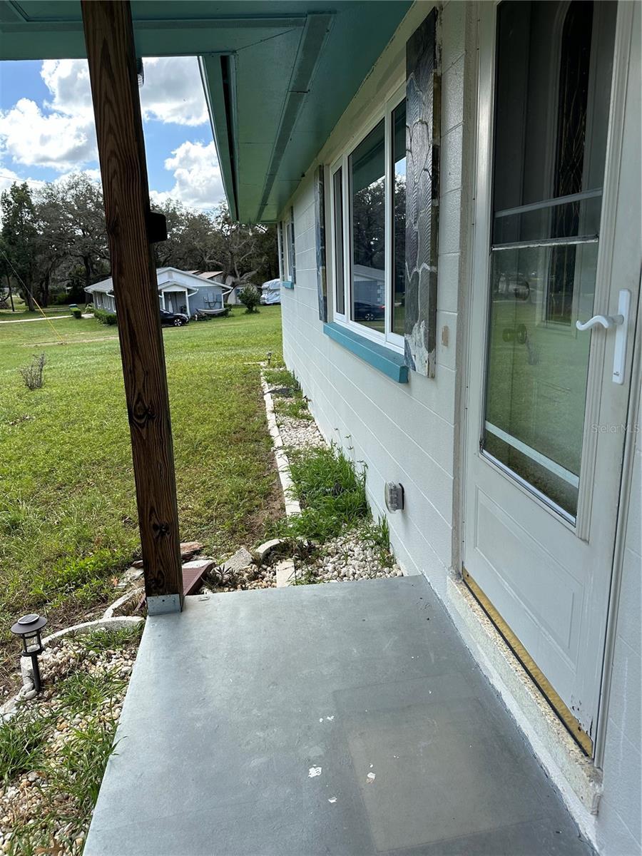 small front porch area