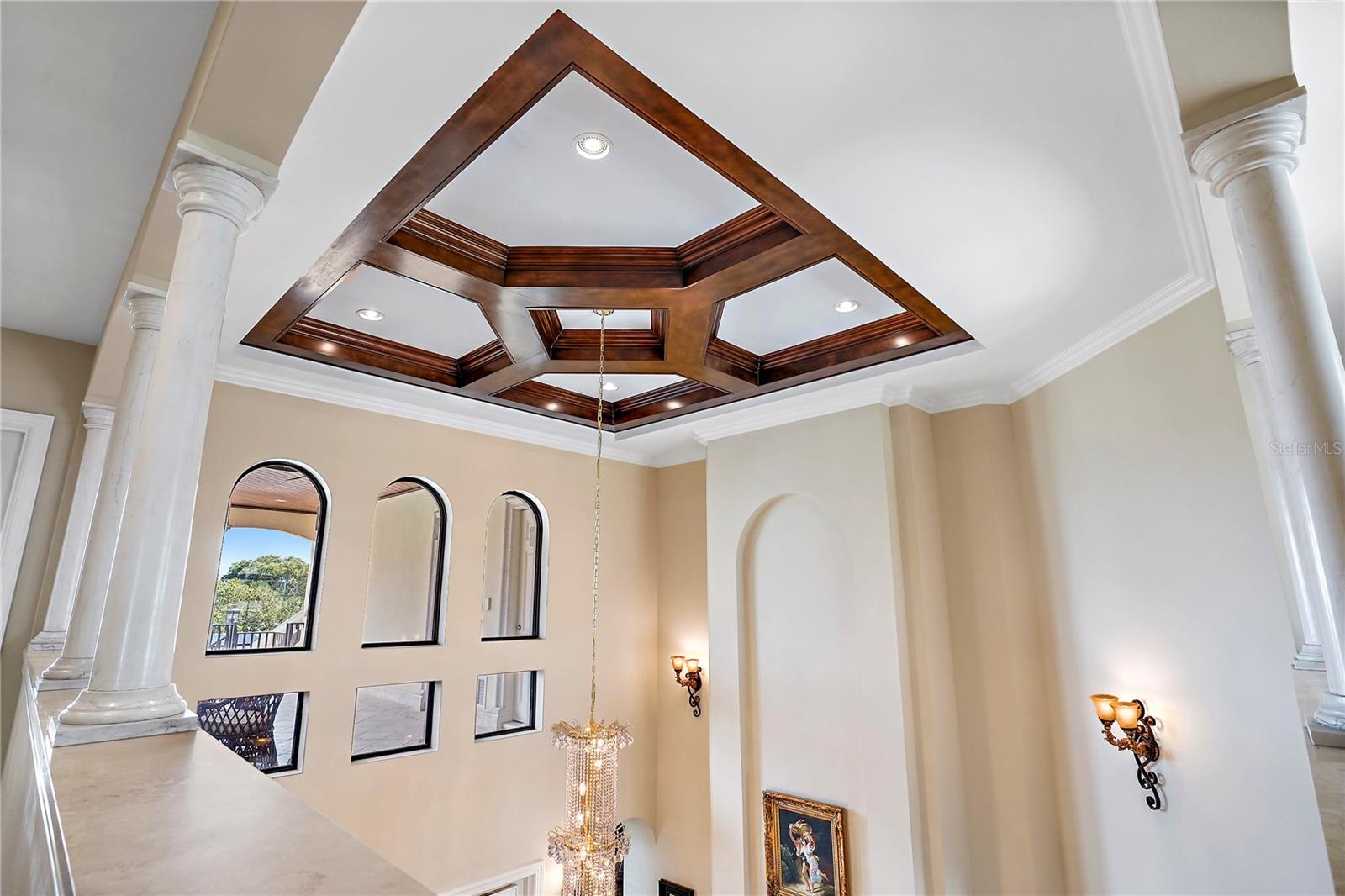 Custom Tray Ceiling and Chandalier3341 Gulf Blvd, Belleair Beach, FL