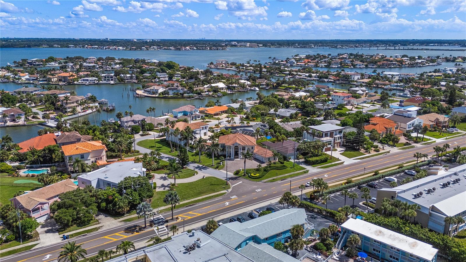 Aerial View of Intracoastal3341 Gulf Blvd, Belleair Beach, FL