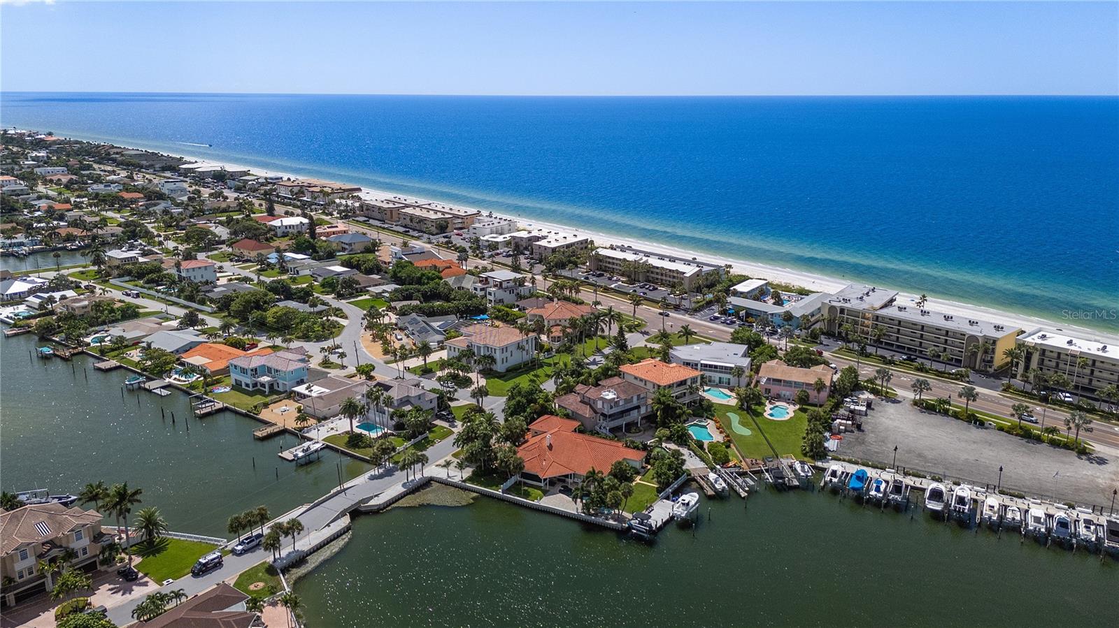 Aerial View of Gulf of Mexico and Intracoastal3341 Gulf Blvd, Belleair Beach, FL