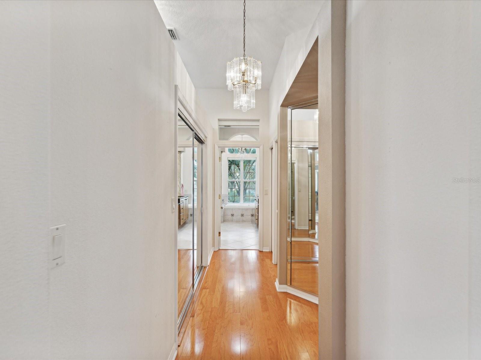 HALLWAY IN PRIMARY BEDROOM